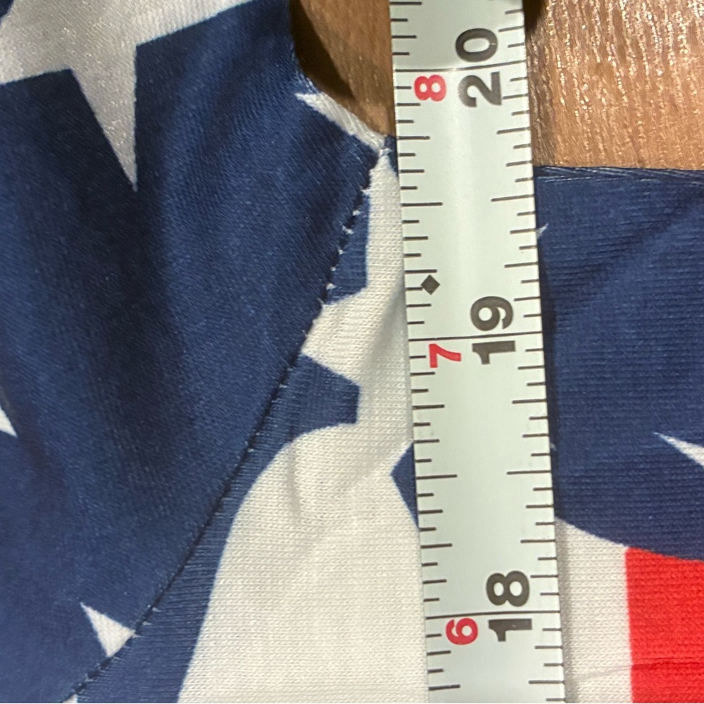 Stars and Stripes Cow Print Women's Tee - Picture 7 of 9